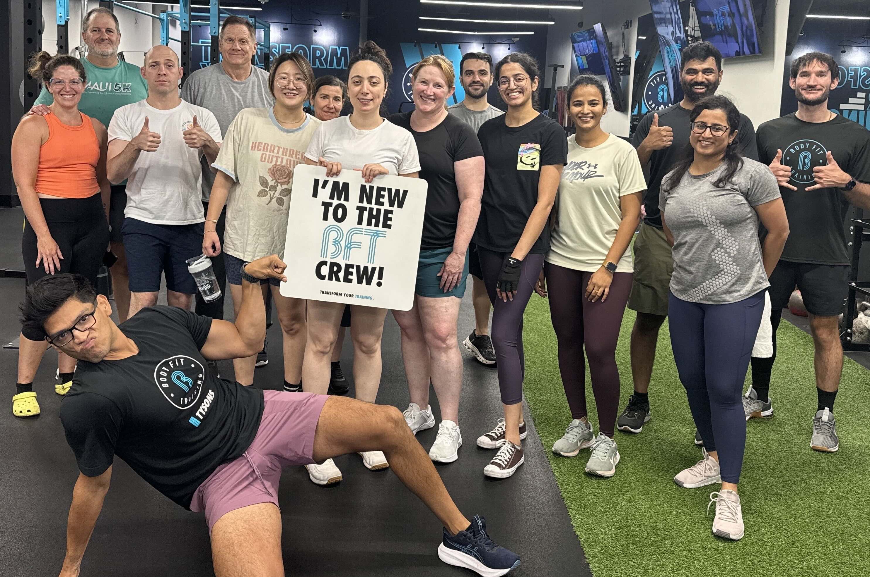 BFT Tysons members after a first session